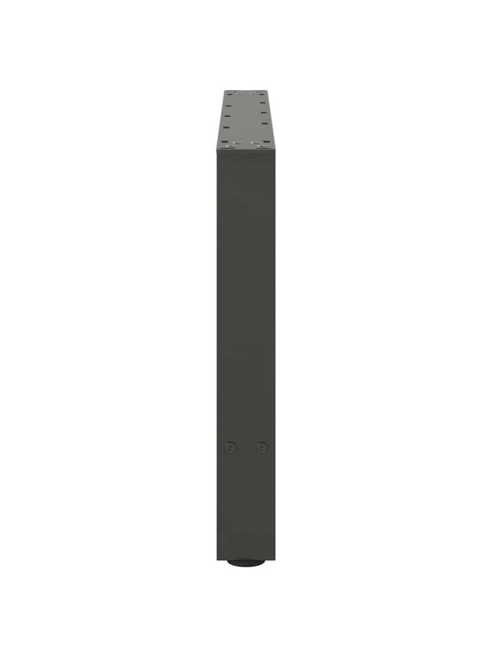 Sohvapöydän jalat antrasiitti 2 kpl 70x(42-43) cm teräs