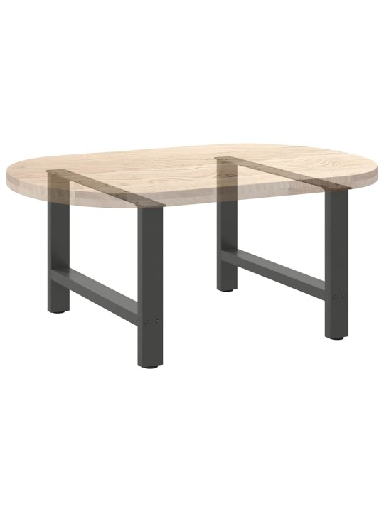 Sohvapöydän jalat antrasiitti 2 kpl 70x(42-43) cm teräs