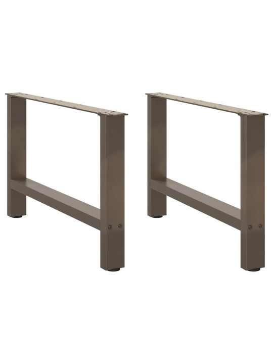 Sohvapöydän jalat, luonnonvärinen teräs, 2 kpl, 70 x (42-43) cm, teräs