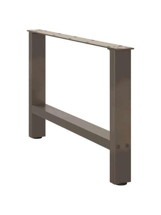 Sohvapöydän jalat, luonnonvärinen teräs, 2 kpl, 70 x (42-43) cm, teräs