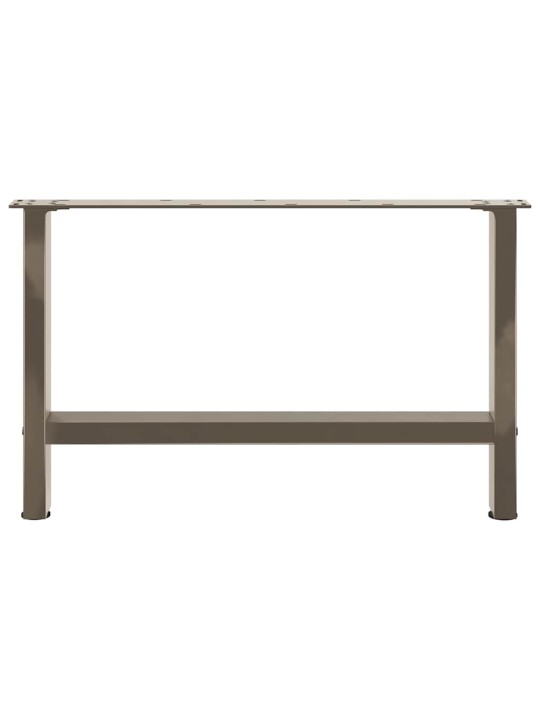 Sohvapöydän jalat, luonnonvärinen teräs, 2 kpl, 70 x (42-43) cm, teräs