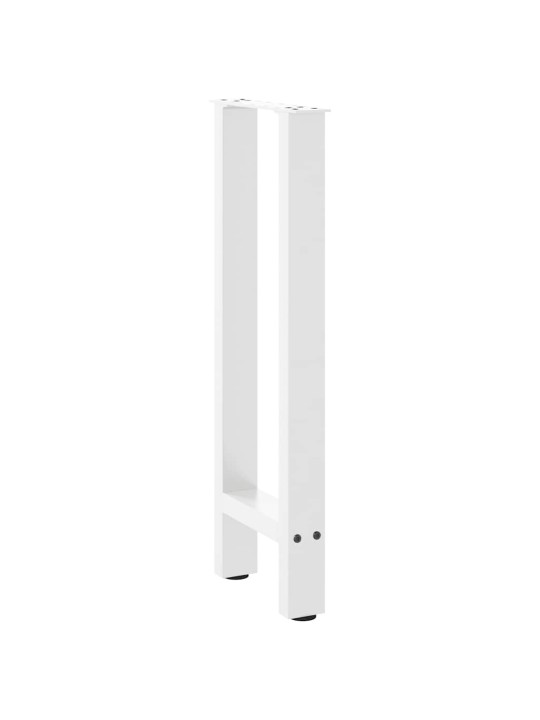 Konsolipöydän jalat valkoiset 2 kpl 38x(72-73) cm teräs