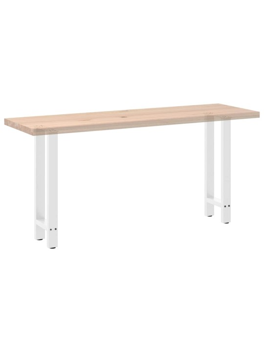 Konsolipöydän jalat valkoiset 2 kpl 38x(72-73) cm teräs