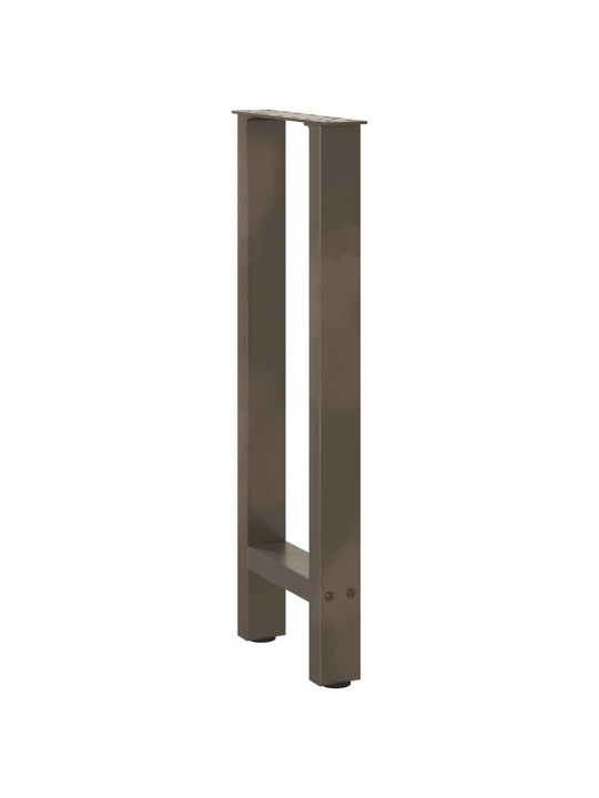 Konsolipöydän jalat, luonnonvärinen teräs, 2 kpl, 38 x (72-73) cm, teräs