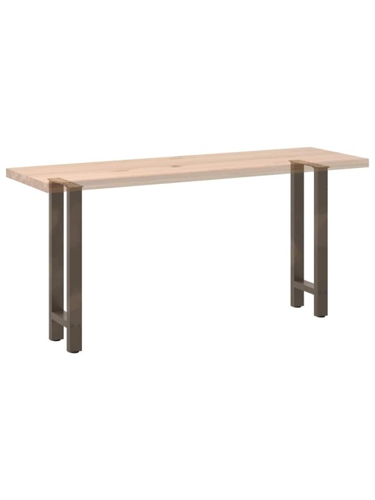 Konsolipöydän jalat, luonnonvärinen teräs, 2 kpl, 38 x (72-73) cm, teräs