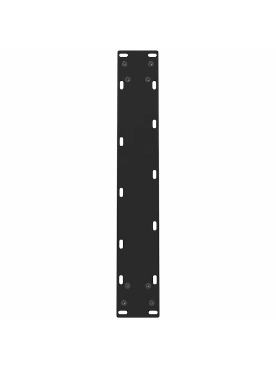 Ruokapöydän jalat mustat 2 kpl 50x(72-73) cm teräs