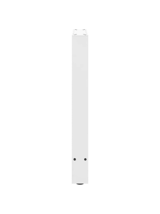 Ruokapöydän jalat valkoiset 2 kpl 60x(72-73) cm teräs