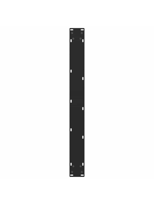 Ruokapöydän jalat mustat 2 kpl 70x(72-73) cm teräs