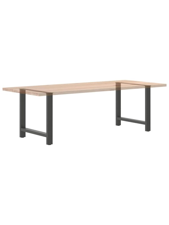 Ruokapöydän jalat antrasiitti 2 kpl 70x(72-73) cm teräs