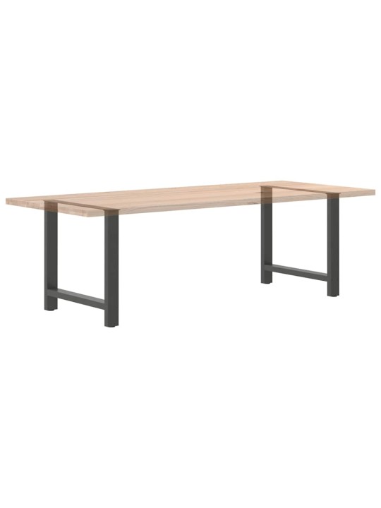 Ruokapöydän jalat antrasiitti 2 kpl 80x(72-73) cm teräs