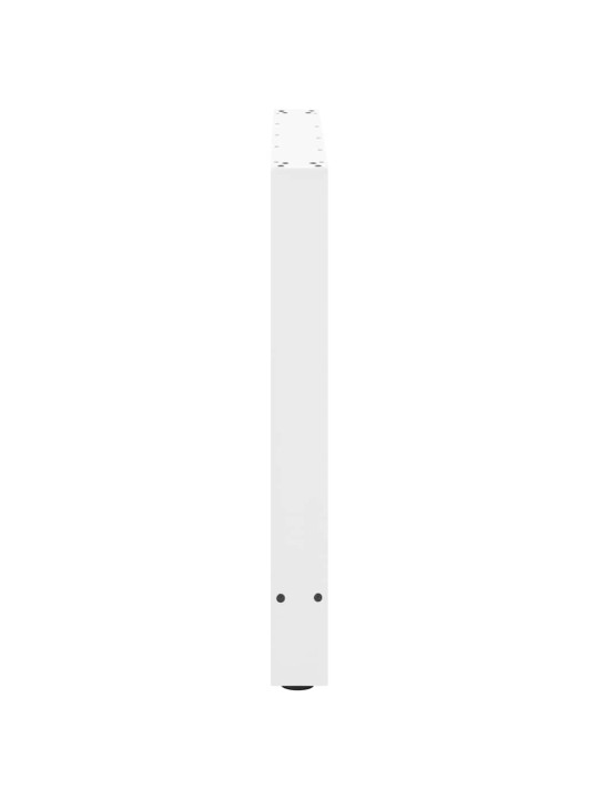 Ruokapöydän jalat valkoiset 2 kpl 90x(72-73) cm teräs