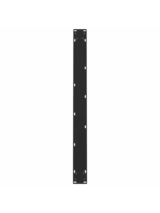 Ruokapöydän jalat mustat 2 kpl 100x(72-73) cm teräs