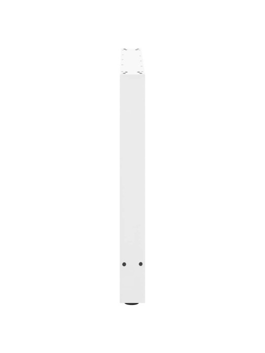 Ruokapöydän jalat valkoiset 2 kpl 100x(72-73) cm teräs