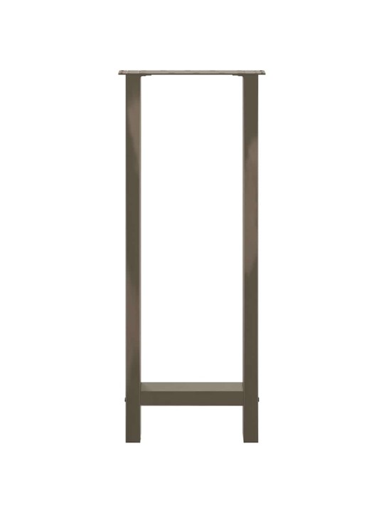 Baaripöydän jalat, luonnonvärinen teräs, 2 kpl, 50 x (100-101) cm, teräs