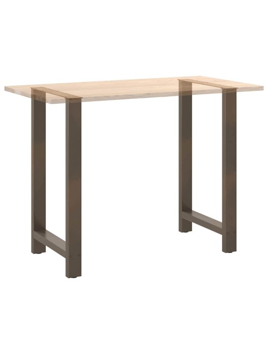 Baaripöydän jalat, luonnonvärinen teräs, 2 kpl, 60 x (100-101) cm, teräs