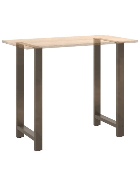 Baaripöydän jalat, luonnonvärinen teräs, 2 kpl, 60 x (110-111) cm, teräs