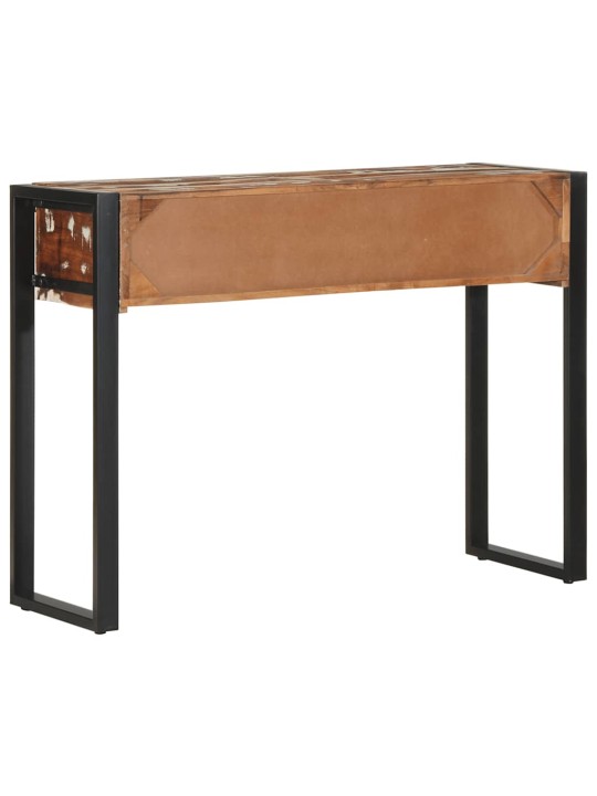 Konsolipöytä monivärinen 100x35x75 cm massiivipuu kierrätetty