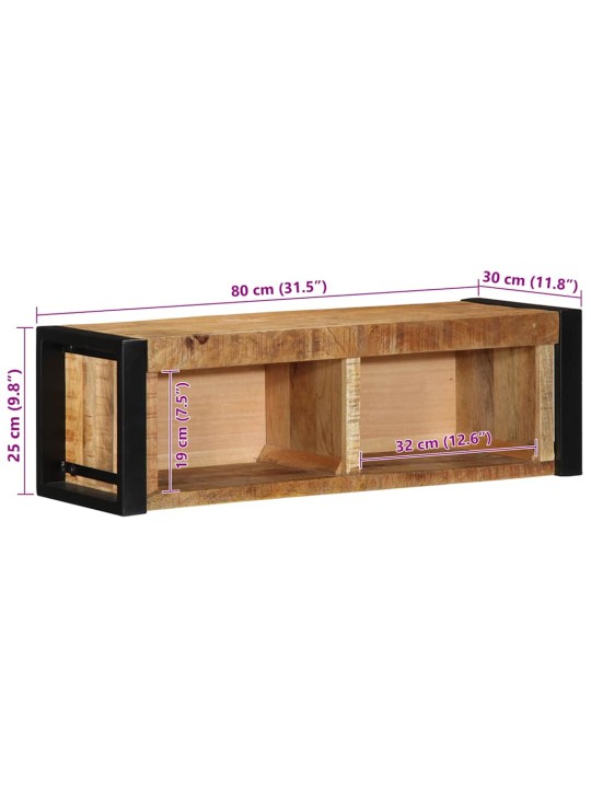 Tv-kaappi 80x30x25 cm massiivipuuta mango