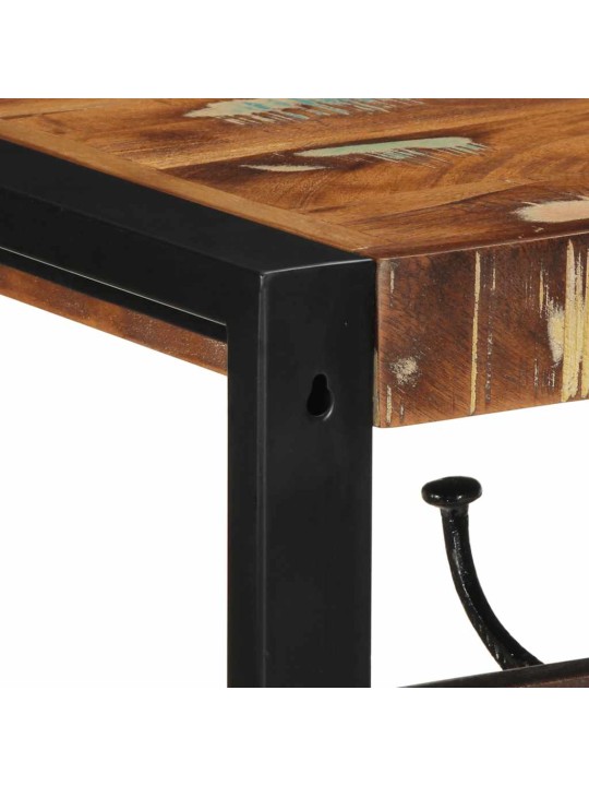 -naulakko, monivärinen 80x35x35 cm massiivipuu, kierrätetty