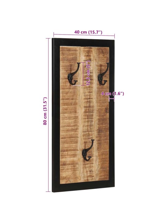 -naulakko 40x2x80 cm massiivipuuta mango