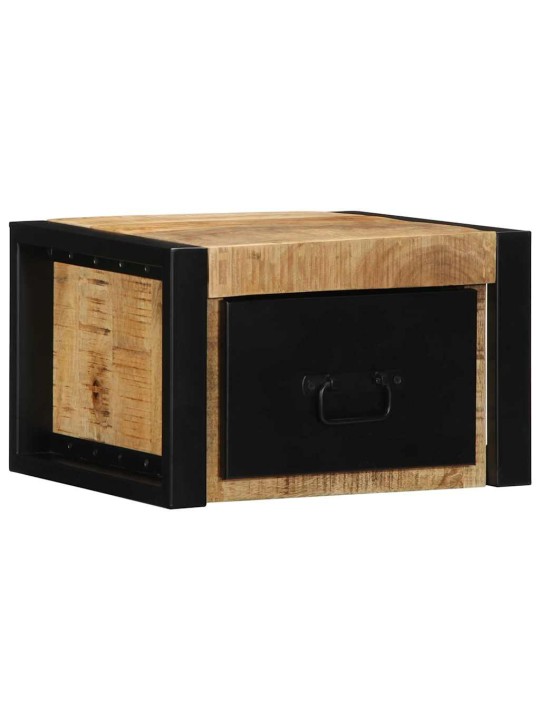 Yöpöytäkaapit 2 kpl 40x35x25 cm massiivipuuta mango