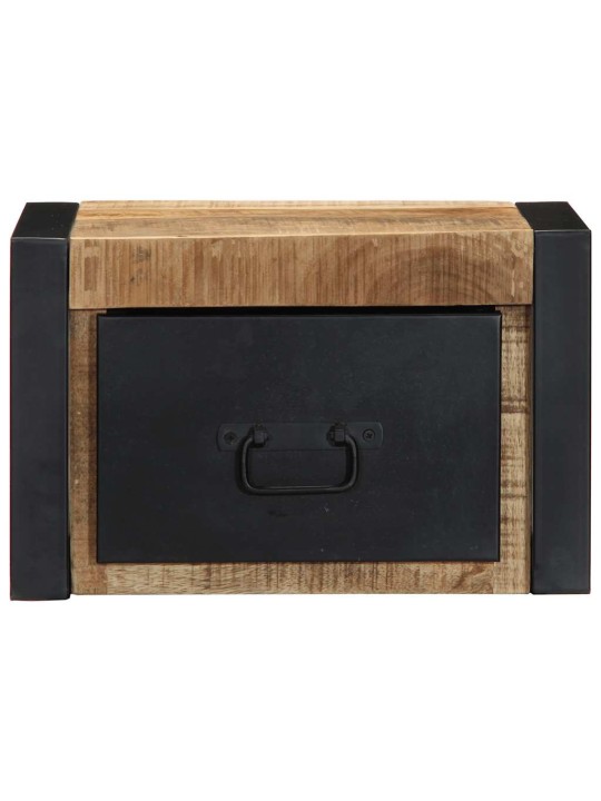 Yöpöytäkaapit 2 kpl 40x35x25 cm massiivipuuta mango