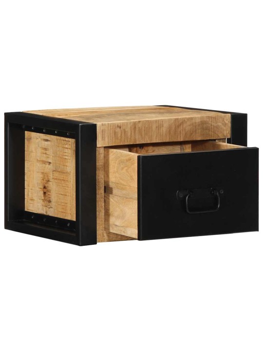 Yöpöytäkaapit 2 kpl 40x35x25 cm massiivipuuta mango