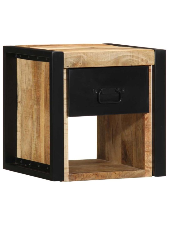 Yöpöytäkaapit 2 kpl 40x35x40 cm massiivipuuta mango