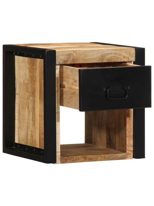 Yöpöytäkaapit 2 kpl 40x35x40 cm massiivipuuta mango