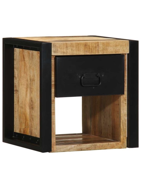 Yöpöytäkaapit 2 kpl 40x35x40 cm massiivipuuta mango