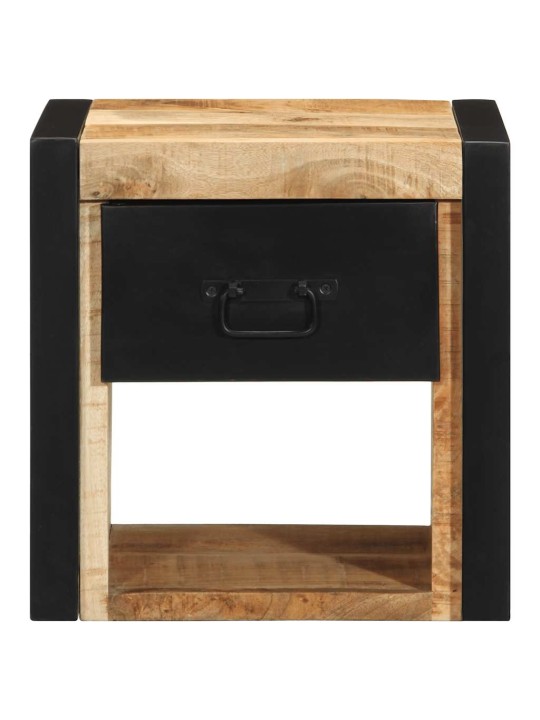 Yöpöytäkaapit 2 kpl 40x35x40 cm massiivipuuta mango