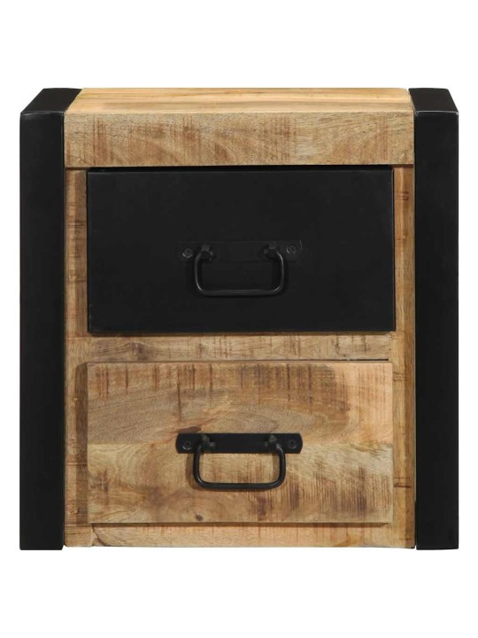 Yöpöytäkaapit 2 kpl 40x35x40 cm massiivipuuta mango
