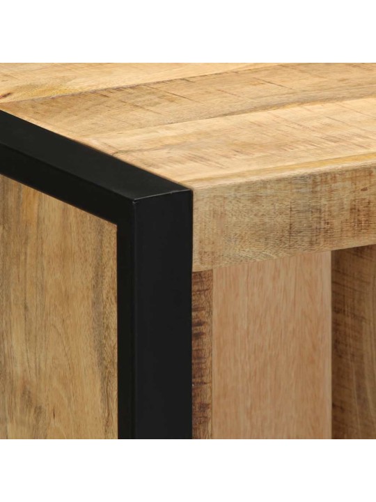 Yöpöytäkaapit 2 kpl 40x35x40 cm massiivipuuta mango