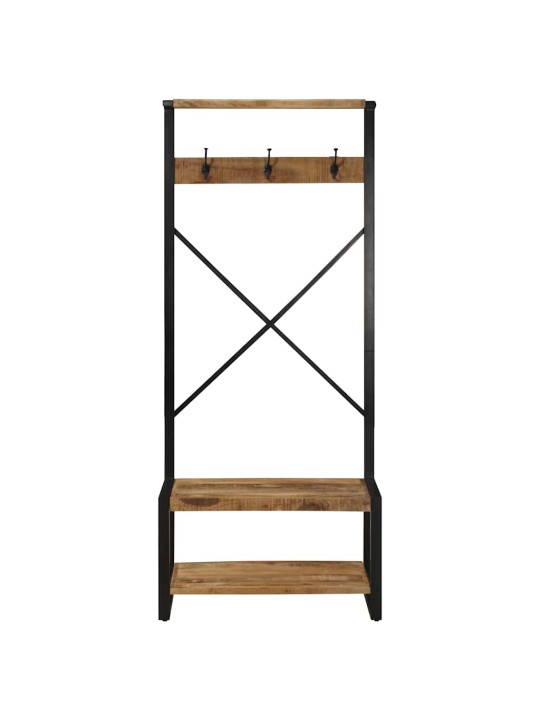 Vaateteline 80x40x190 cm massiivipuuta mango