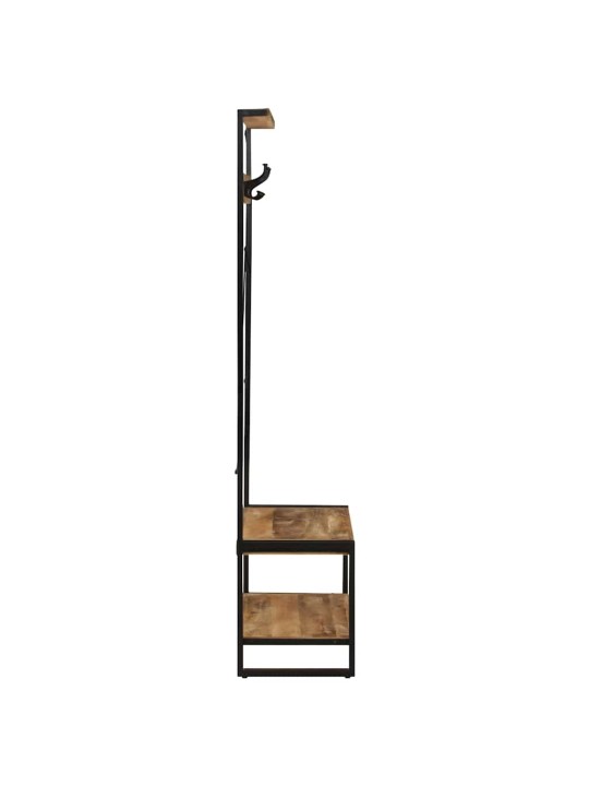 Vaateteline 80x40x190 cm massiivipuuta mango
