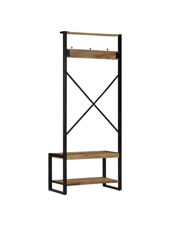Vaateteline 80x40x190 cm massiivipuuta mango