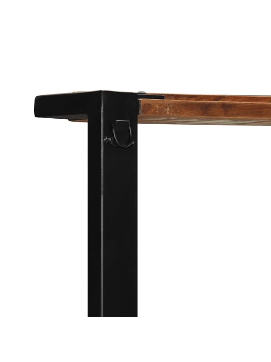 Vaateteline monivärinen 80x40x190 cm massiivipuu kierrätetty