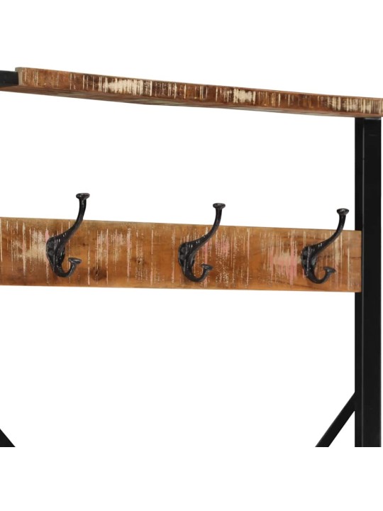 Vaateteline monivärinen 80x40x190 cm massiivipuu kierrätetty
