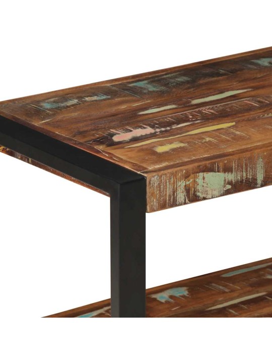 Vaateteline monivärinen 80x40x190 cm massiivipuu kierrätetty