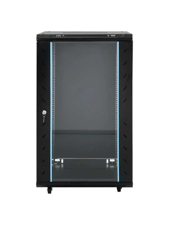 18U Verkkolaitekaappi 19" IP20 musta 60x60x100 cm