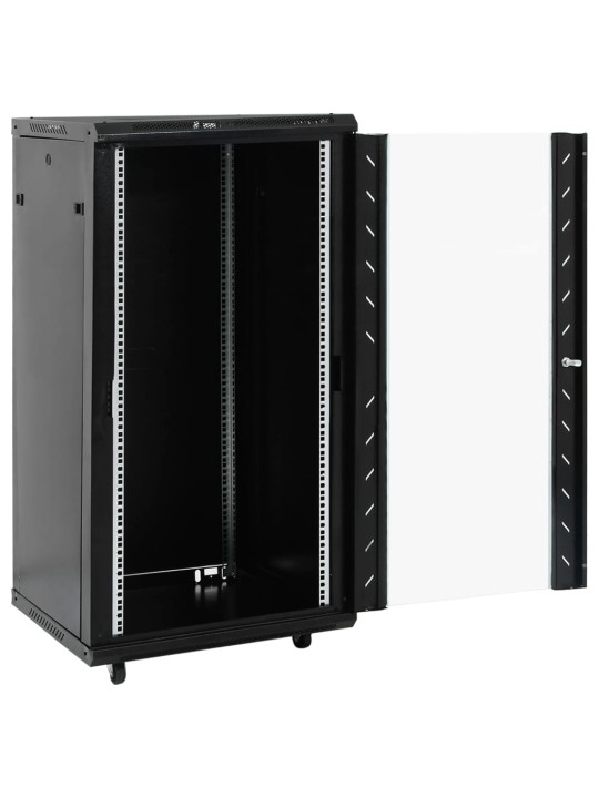 22u verkkolaitekaappi 19" ip20 musta 60x60x120 cm