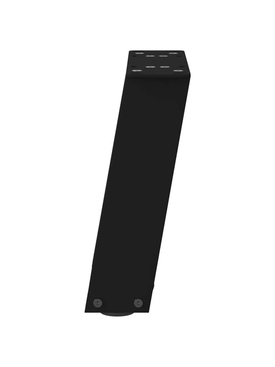 Sohvapöydän jalat u-muotoiset 2 kpl musta 30x(30-31) cm teräs