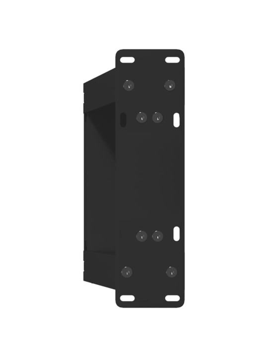 Sohvapöydän jalat u-muotoiset 2 kpl musta 30x(30-31) cm teräs
