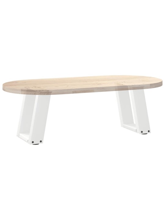 Sohvapöydän jalat u-muotoiset 2 kpl valkoinen 30x(30-31) cm teräs