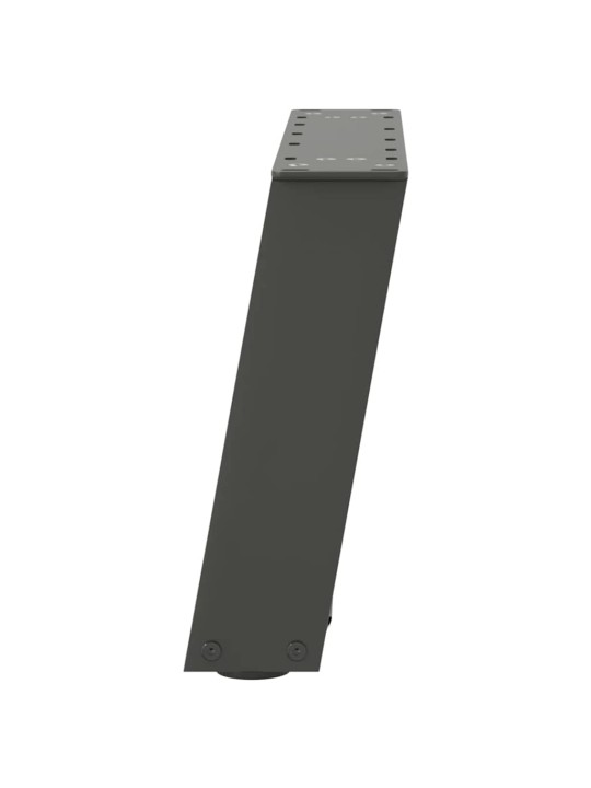 Sohvapöydän jalat u-muotoiset 2 kpl antrasiitti 40x(30-31) cm teräs