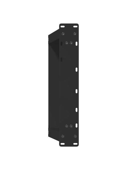 Sohvapöydän jalat u-muotoiset 2 kpl musta 50x(30-31) cm teräs