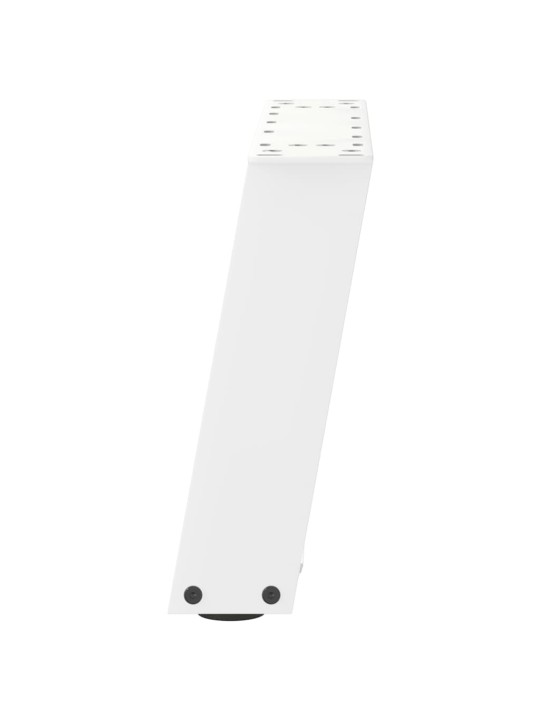 Sohvapöydän jalat u-muotoiset 2 kpl valkoinen 50x(30-31) cm teräs