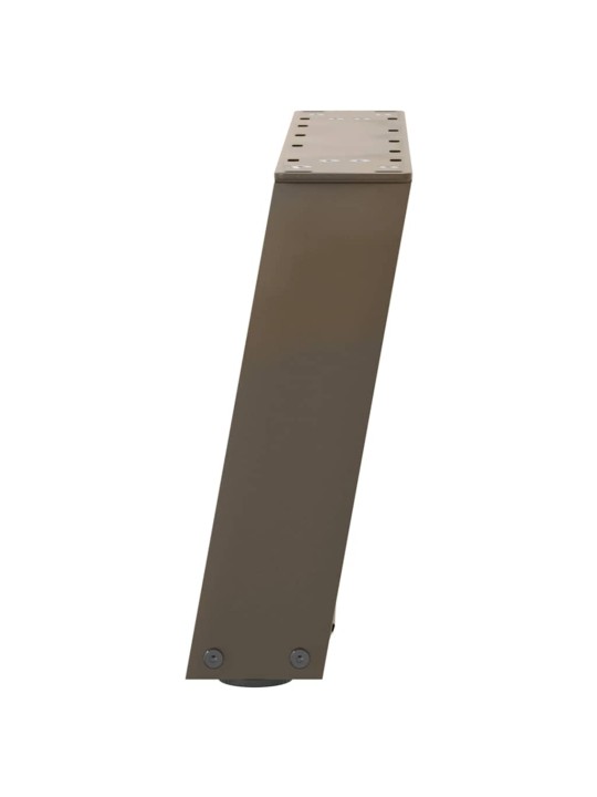 Sohvapöydän jalat u-muotoiset 2 kpl luonnonvärinen teräs 50x(30-31) cm teräs