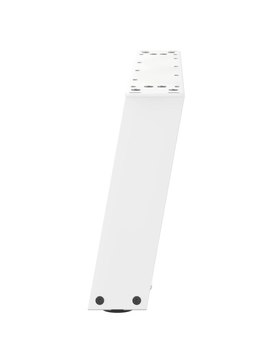 Sohvapöydän jalat u-muotoiset 2 kpl valkoinen 60x(30-31) cm teräs