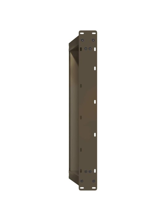 Sohvapöydän jalat u-muotoiset 2 kpl luonnonvärinen teräs 60x(30-31) cm teräs
